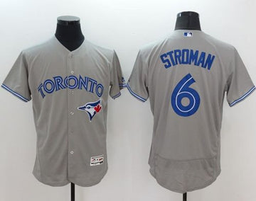 Marcus Stroman Toronto Blue Jays grey Authentic jersey