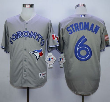 Marcus Stroman Toronto Blue Jays grey jersey