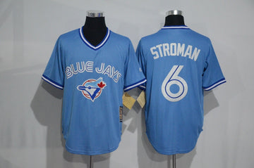 Marcus Stroman Toronto Blue Jays blue Throwback jersey