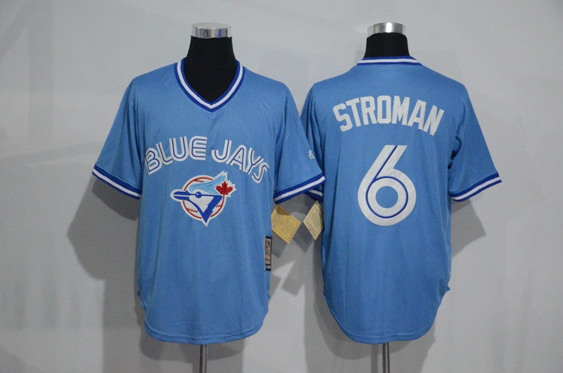 Marcus Stroman Toronto Blue Jays blue Throwback jersey
