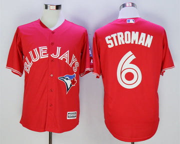 Marcus Stroman Toronto Blue Jays red jersey