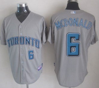 Mcdonald Toronto Blue Jays grey jersey