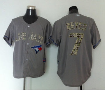 Reyes Grey Toronto Blue Jays camo Camo jersey