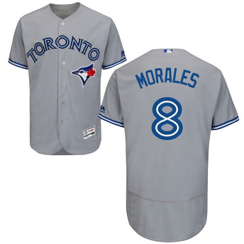 Kendrys Morales Toronto Blue Jays gray jersey