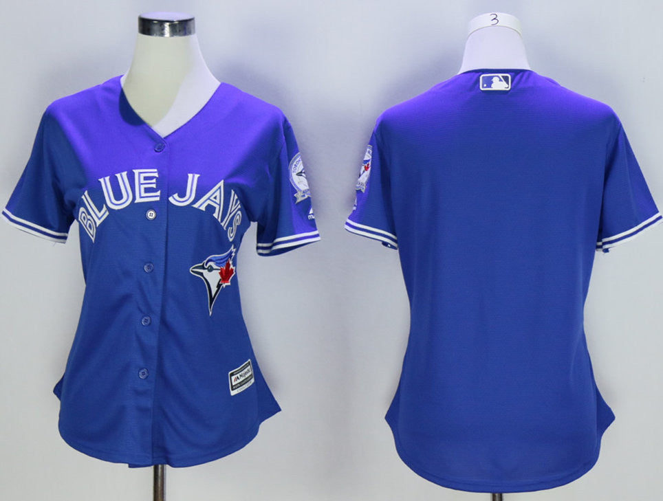 Custom Toronto Blue Jays blue jersey