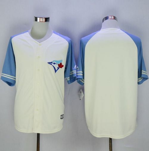 Custom Toronto Blue Jays cream jersey