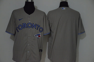 Custom Toronto Blue Jays gray jersey
