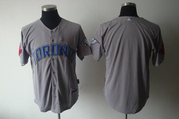 Custom Toronto Blue Jays grey jersey