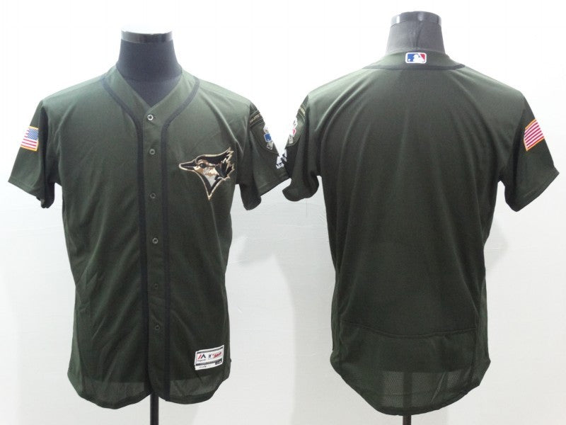 Custom Toronto Blue Jays olive jersey