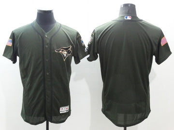 Custom Toronto Blue Jays olive jersey