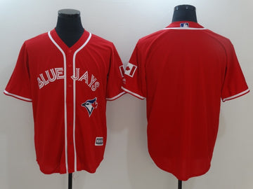 Custom Toronto Blue Jays red Alternate jersey