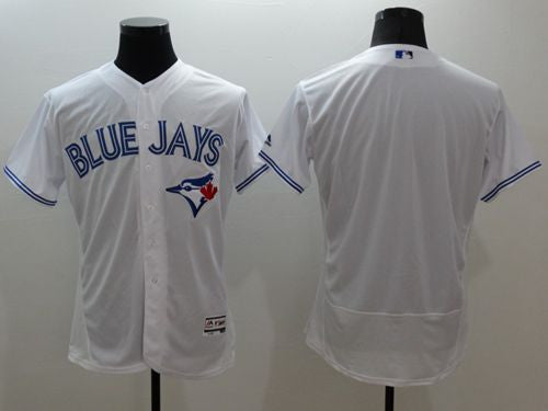 Custom Toronto Blue Jays white Authentic jersey