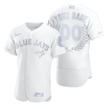 Custom Toronto Blue Jays white Fashion jersey