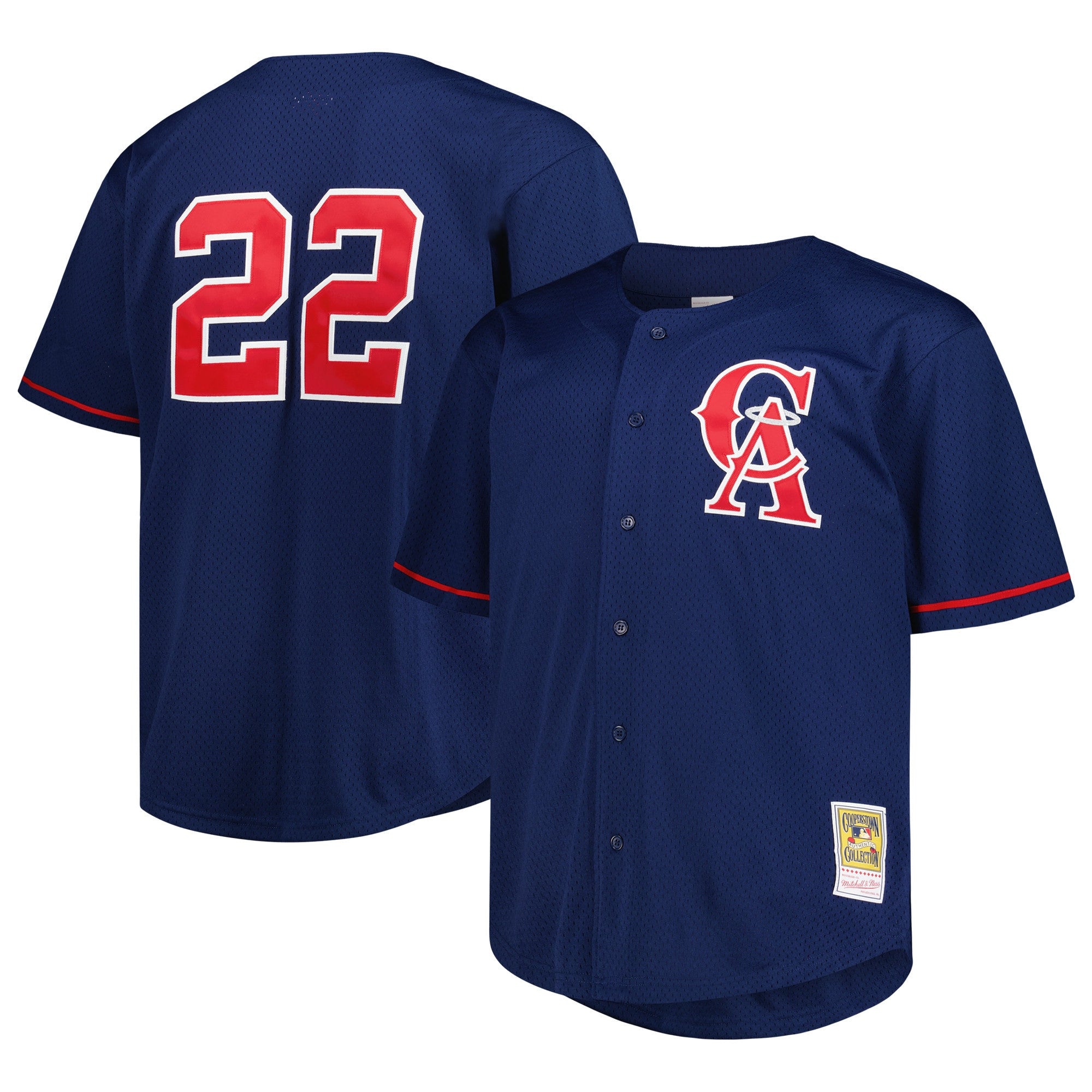 Bo Jackson Los Angeles Angels navy Cooperstown jersey