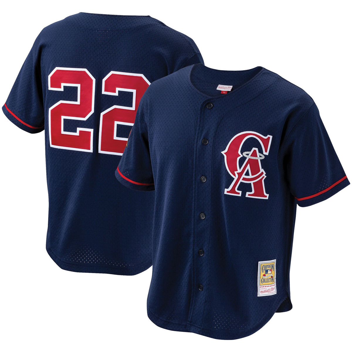 Bo Jackson Los Angeles Angels navy Cooperstown jersey