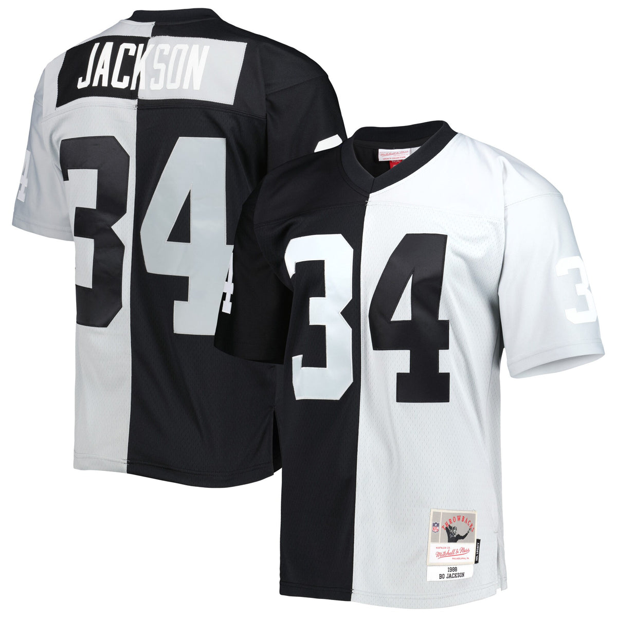 Bo Jackson Las Vegas Raiders black Split jersey