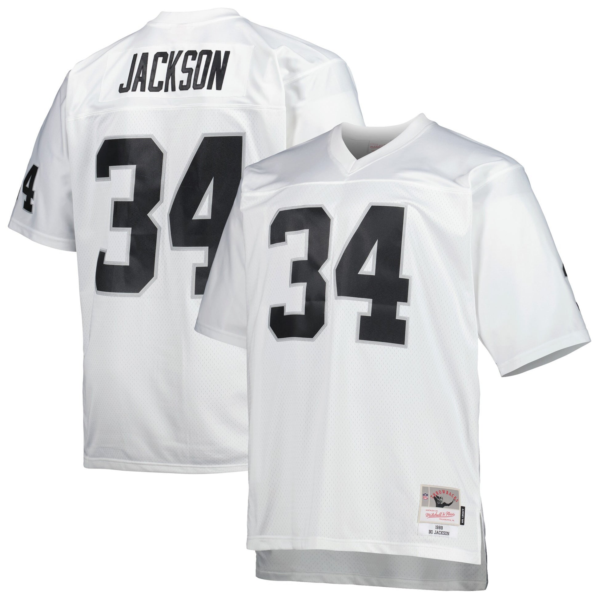 Bo Jackson Las Vegas Raiders white jersey