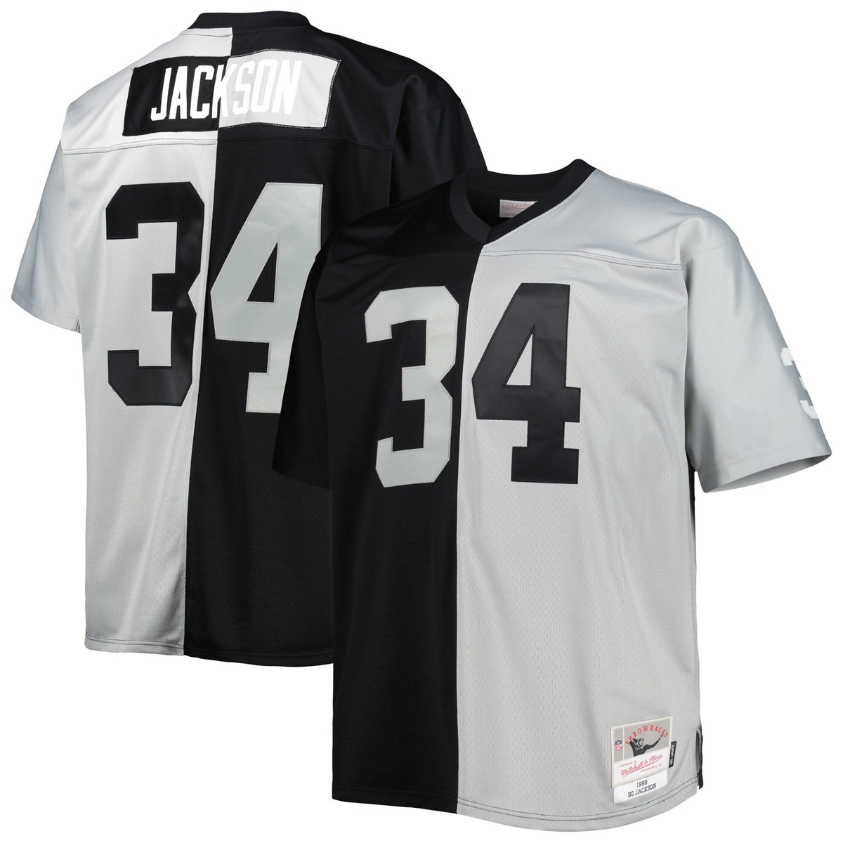 Bo Jackson Las Vegas Raiders black Split jersey