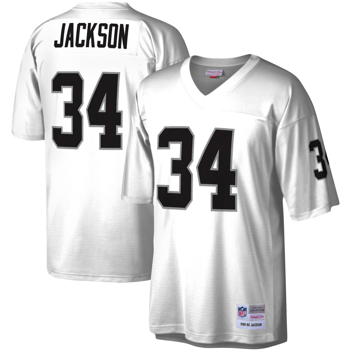 Bo Jackson Las Vegas Raiders white jersey