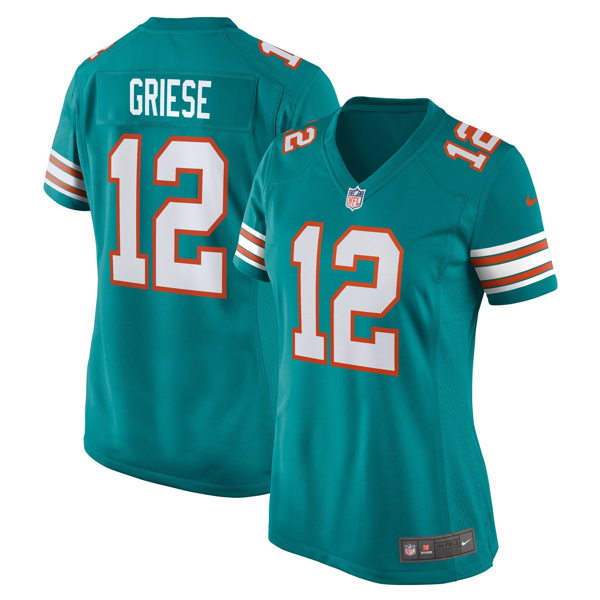 Bob Griese Miami Dolphins aqua jersey