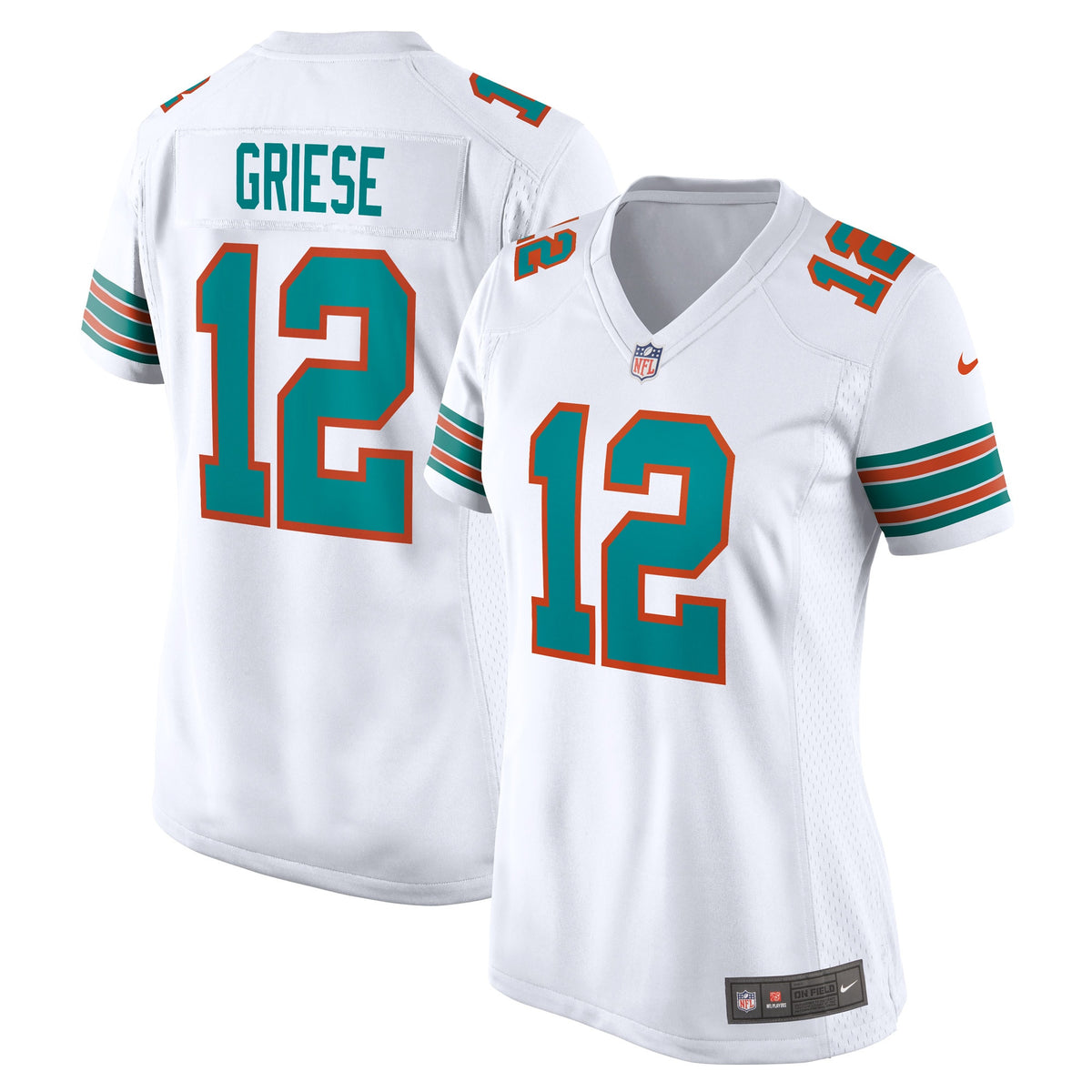 Bob Griese Miami Dolphins white jersey