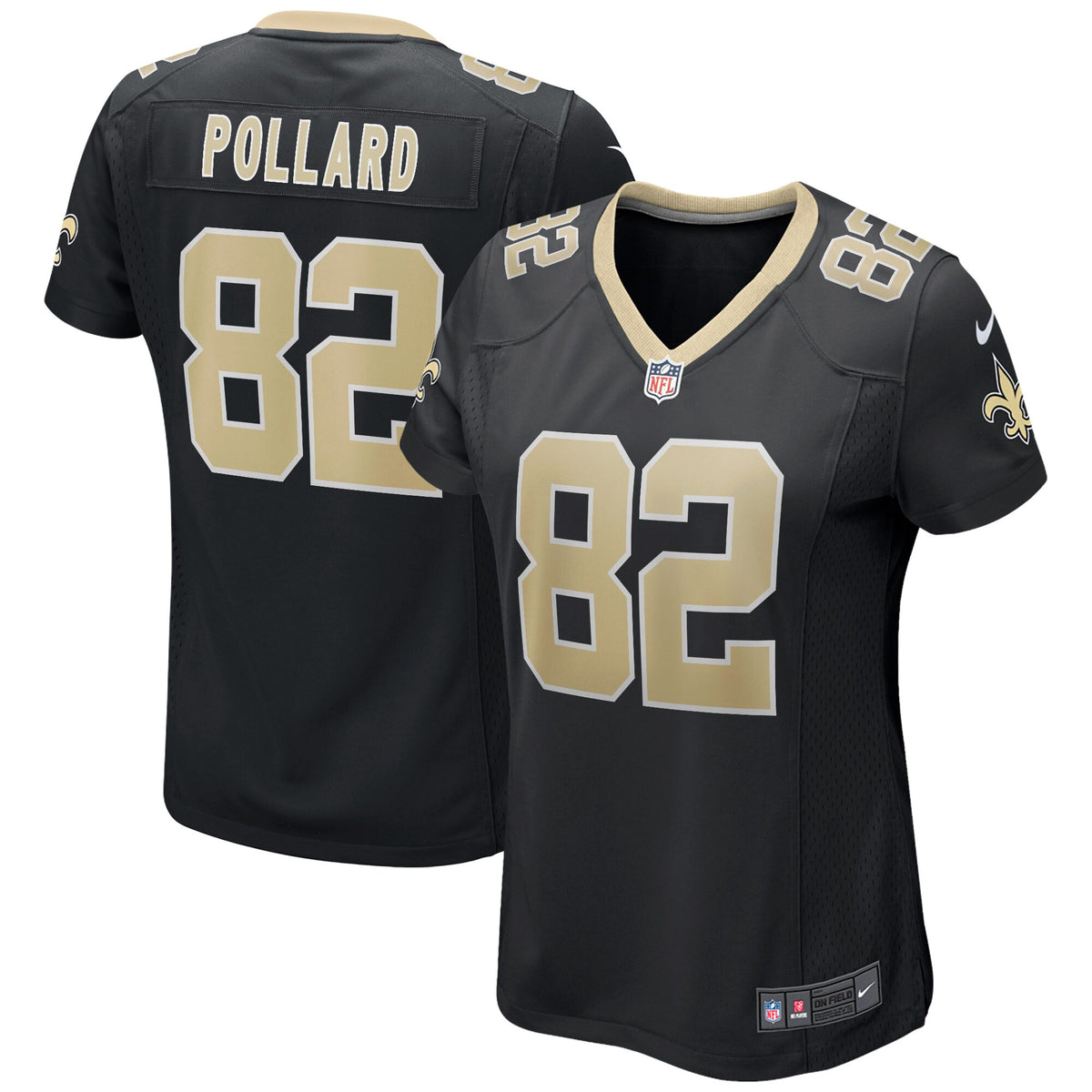 Bob Pollard New Orleans Saints black Game jersey