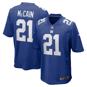 Bobby Mccain New York Giants royal Game jersey