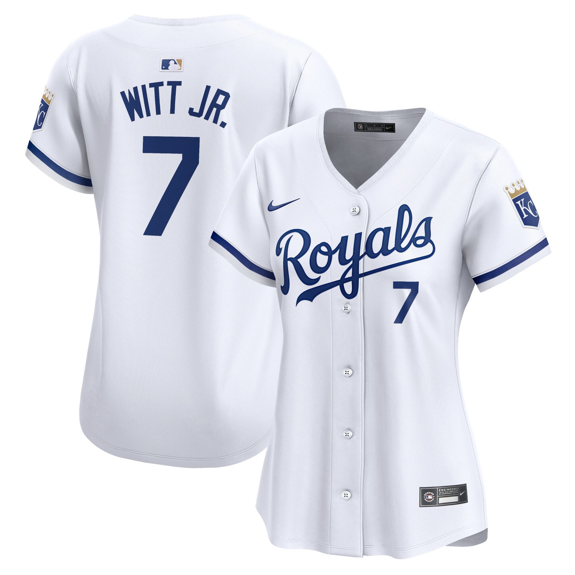 Bobby Witt Jr Kansas City Royals white Limited jersey