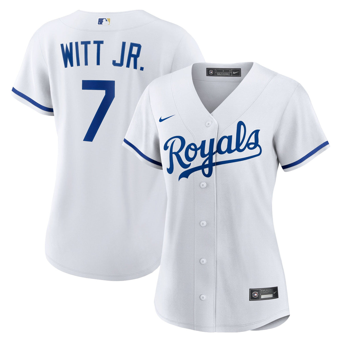 Bobby Witt Jr Kansas City Royals white Home jersey