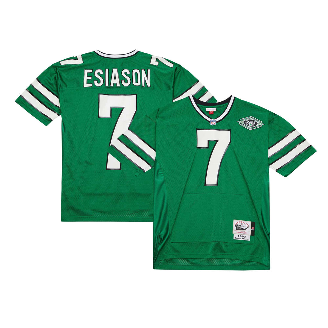 Boomer Esiason New York Jets green Throwback jersey