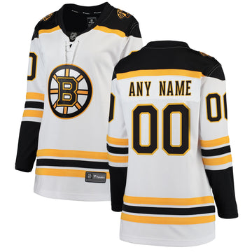 Boston Bruins white Away jersey