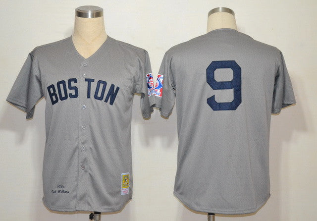Ted Williams Boston Red Sox grey jersey