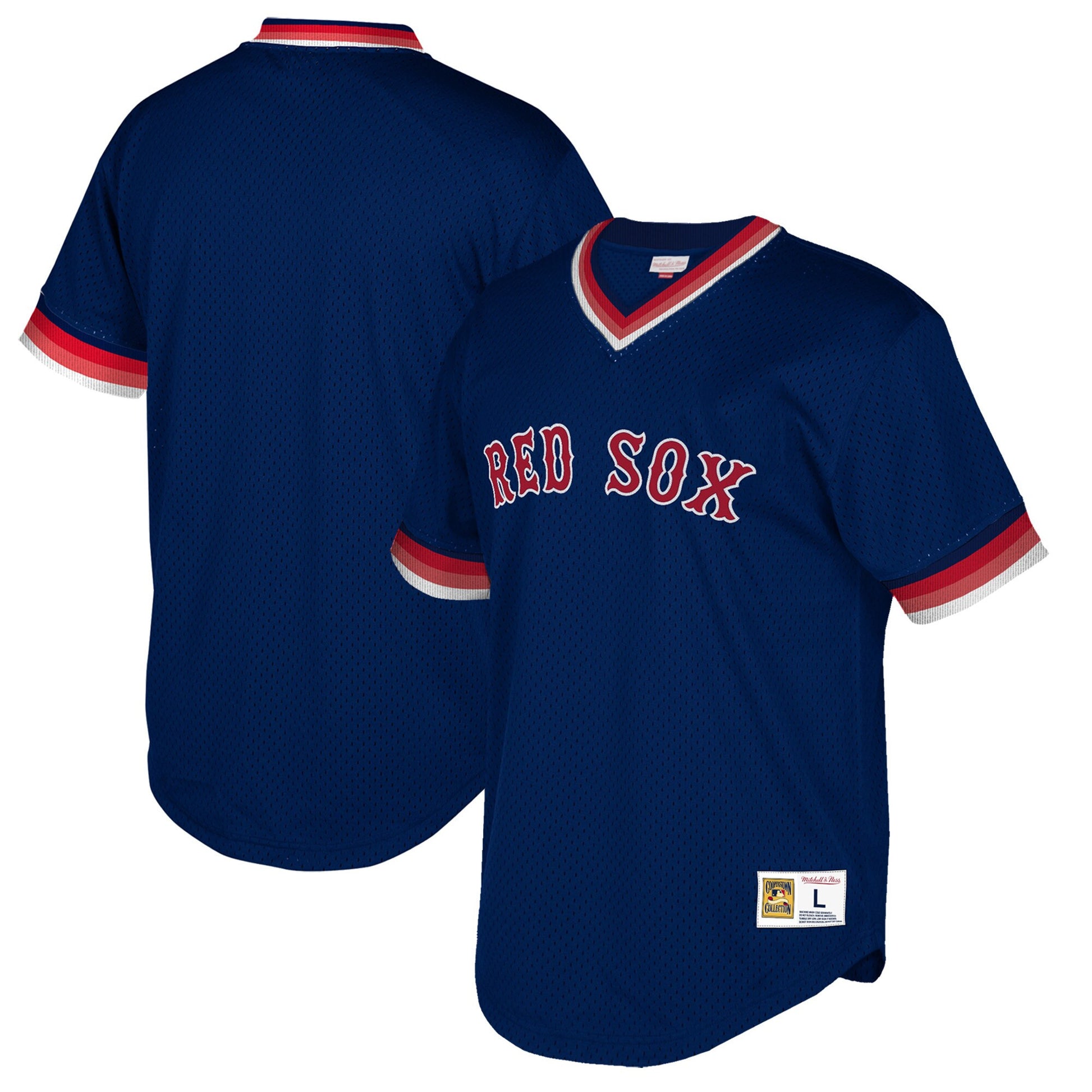 Boston Red Sox navy Cooperstown jersey