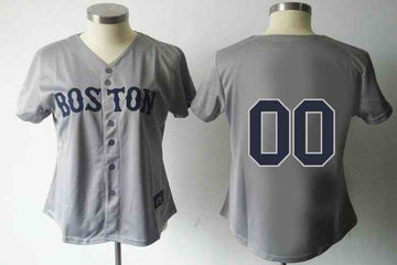 Custom Boston Red Sox grey jersey