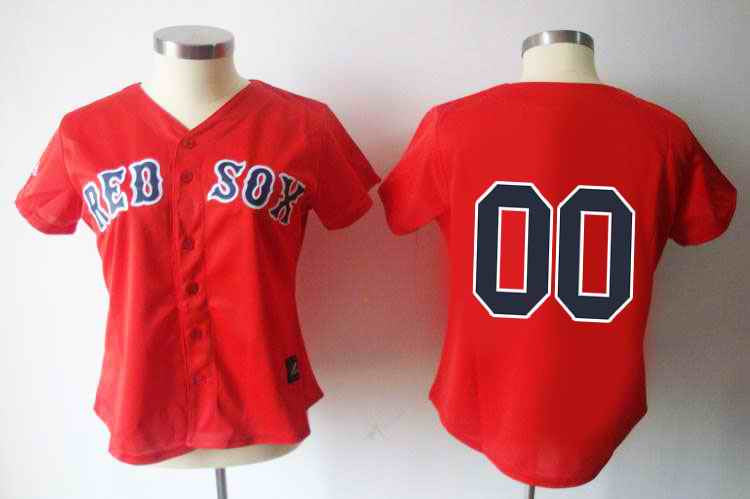 Custom Boston Red Sox red jersey
