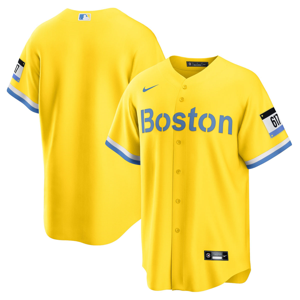 Boston Red Sox gold City Connect jersey