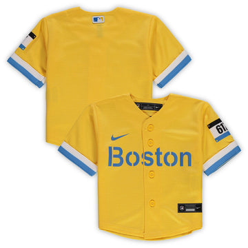 Boston Red Sox gold City Connect jersey