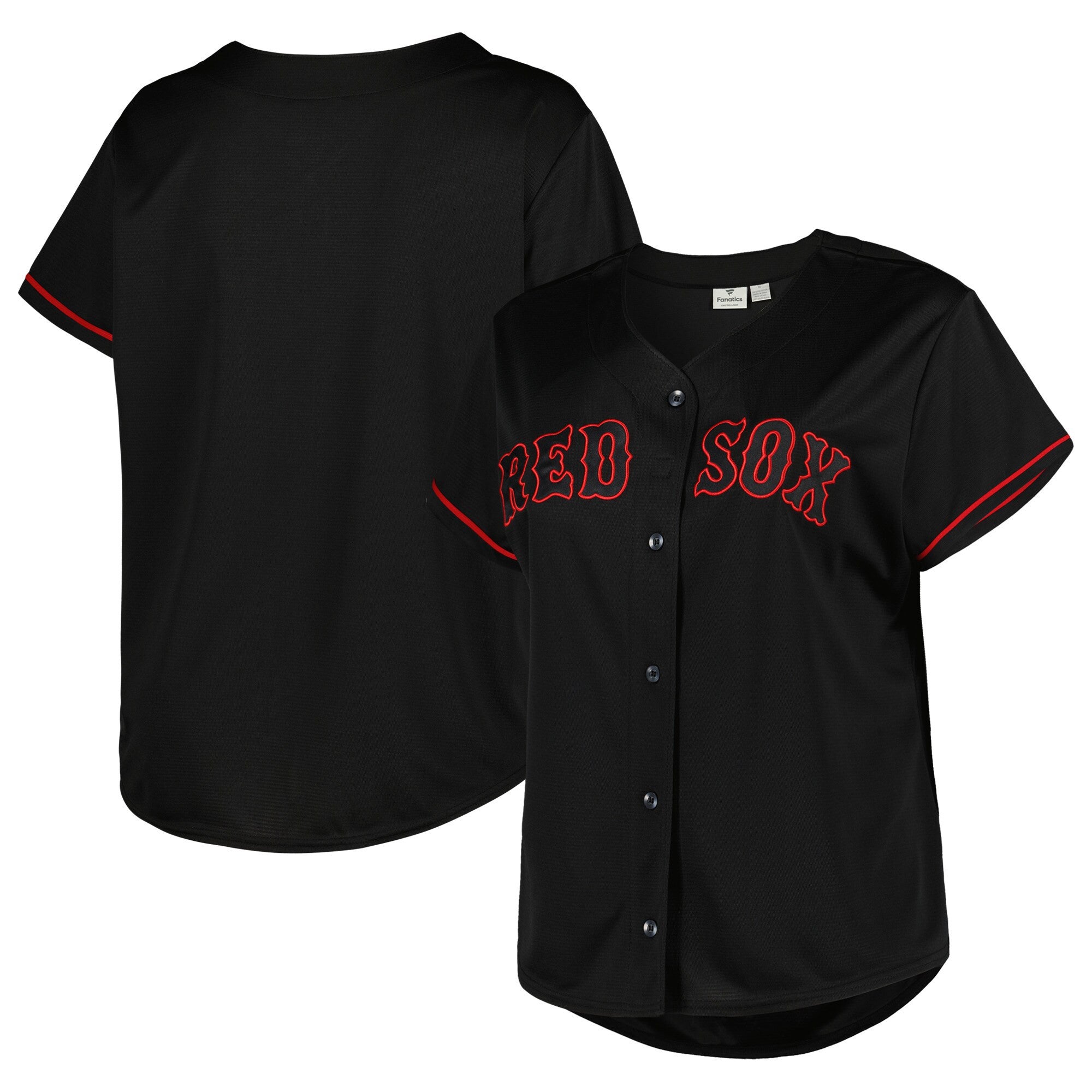 Plus Size Pop Boston Red Sox black Fashion jersey