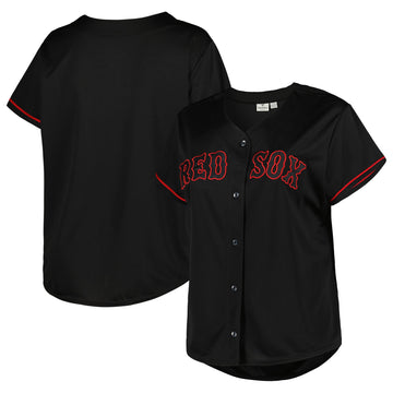 Plus Size Pop Boston Red Sox black Fashion jersey