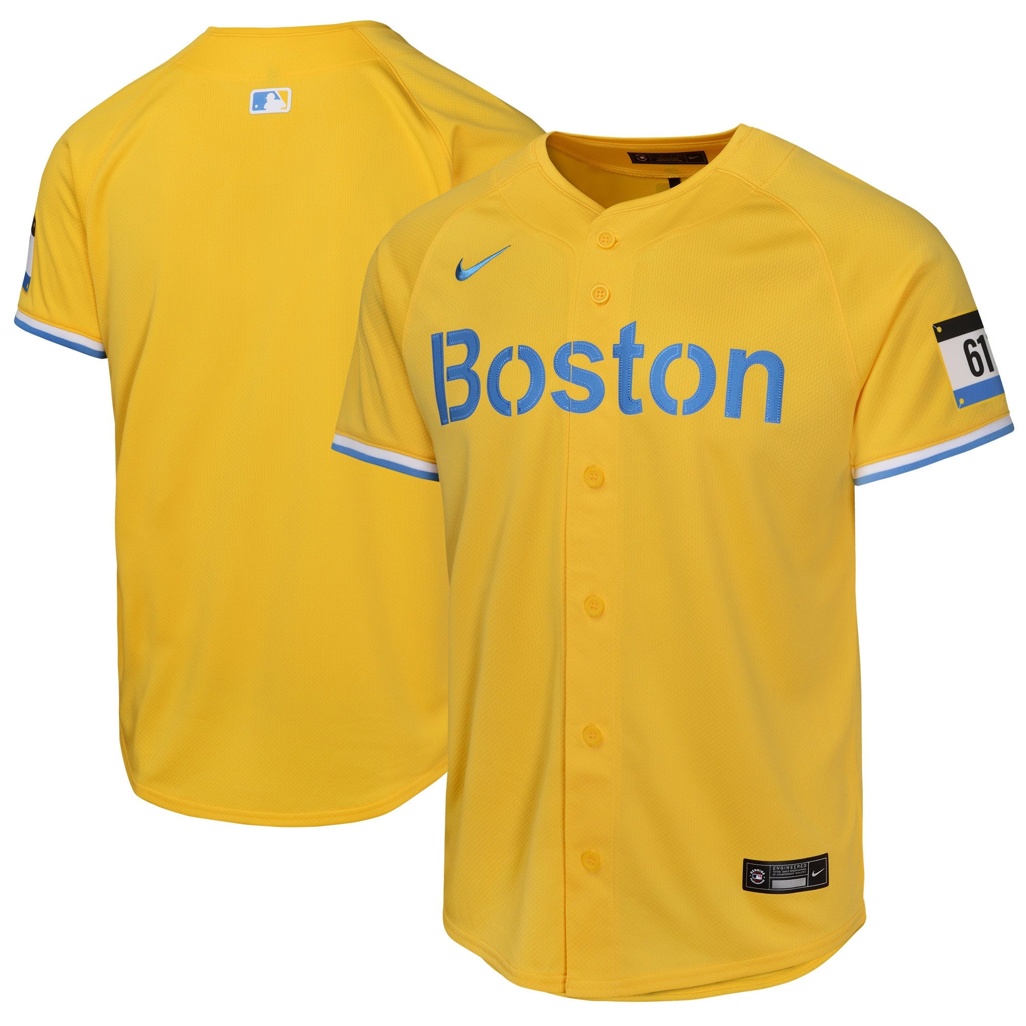 Boston Red Sox gold City Connect jersey