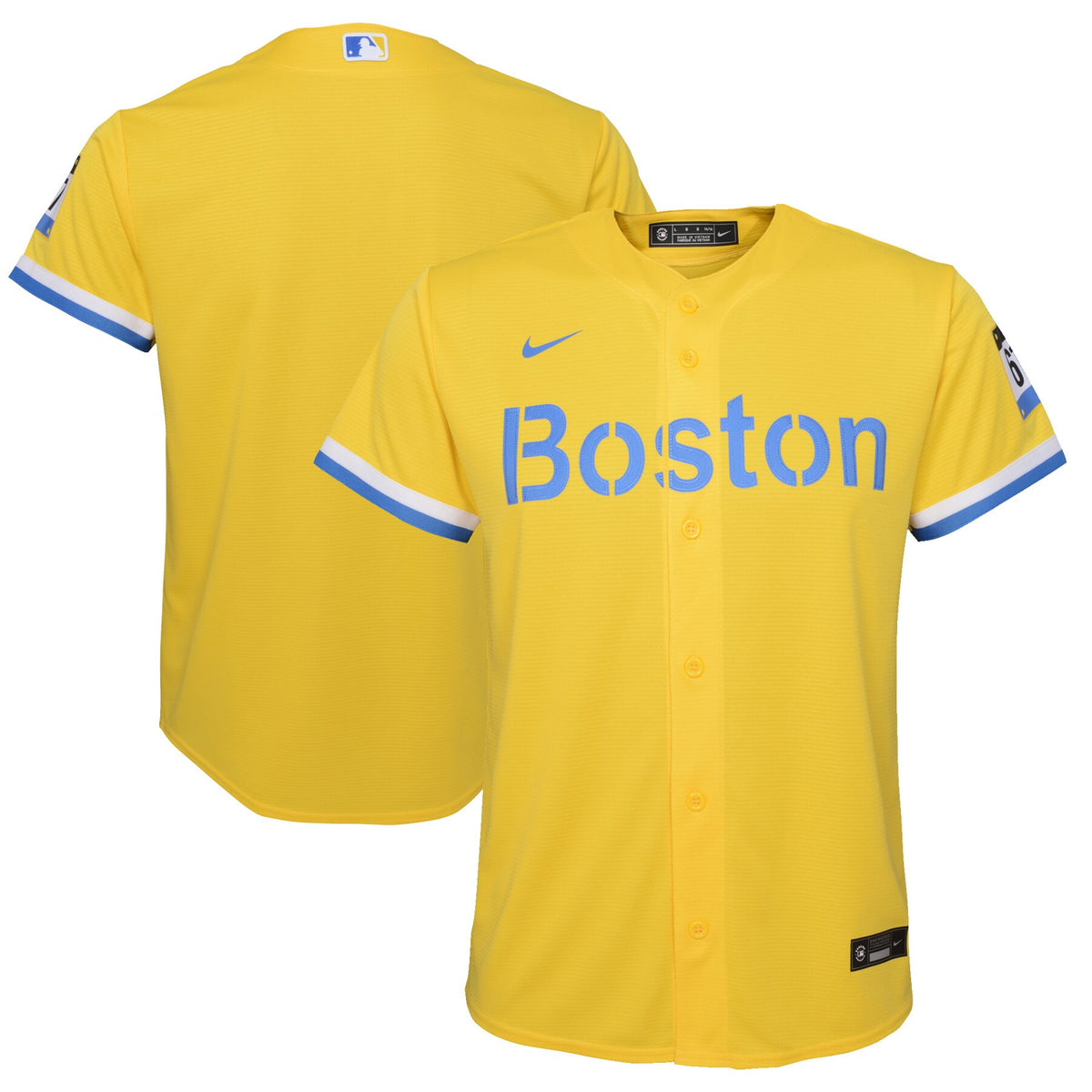 Boston Red Sox gold City Connect jersey