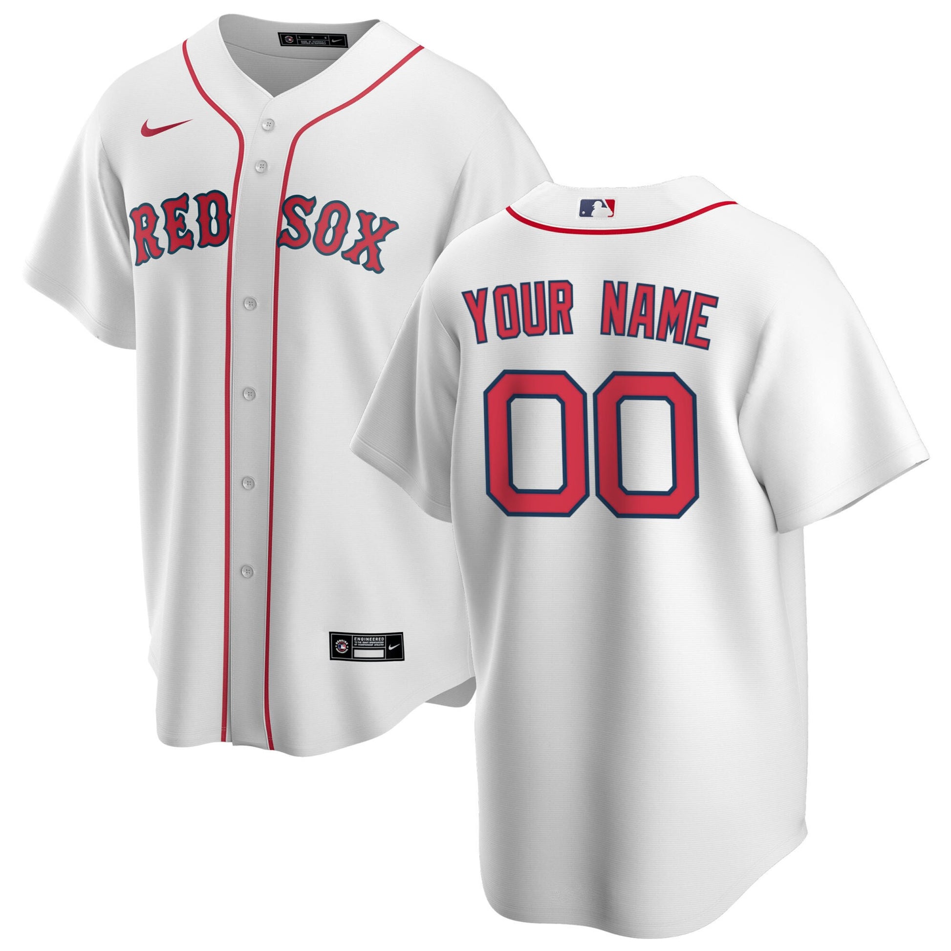 Boston Red Sox white Home jersey