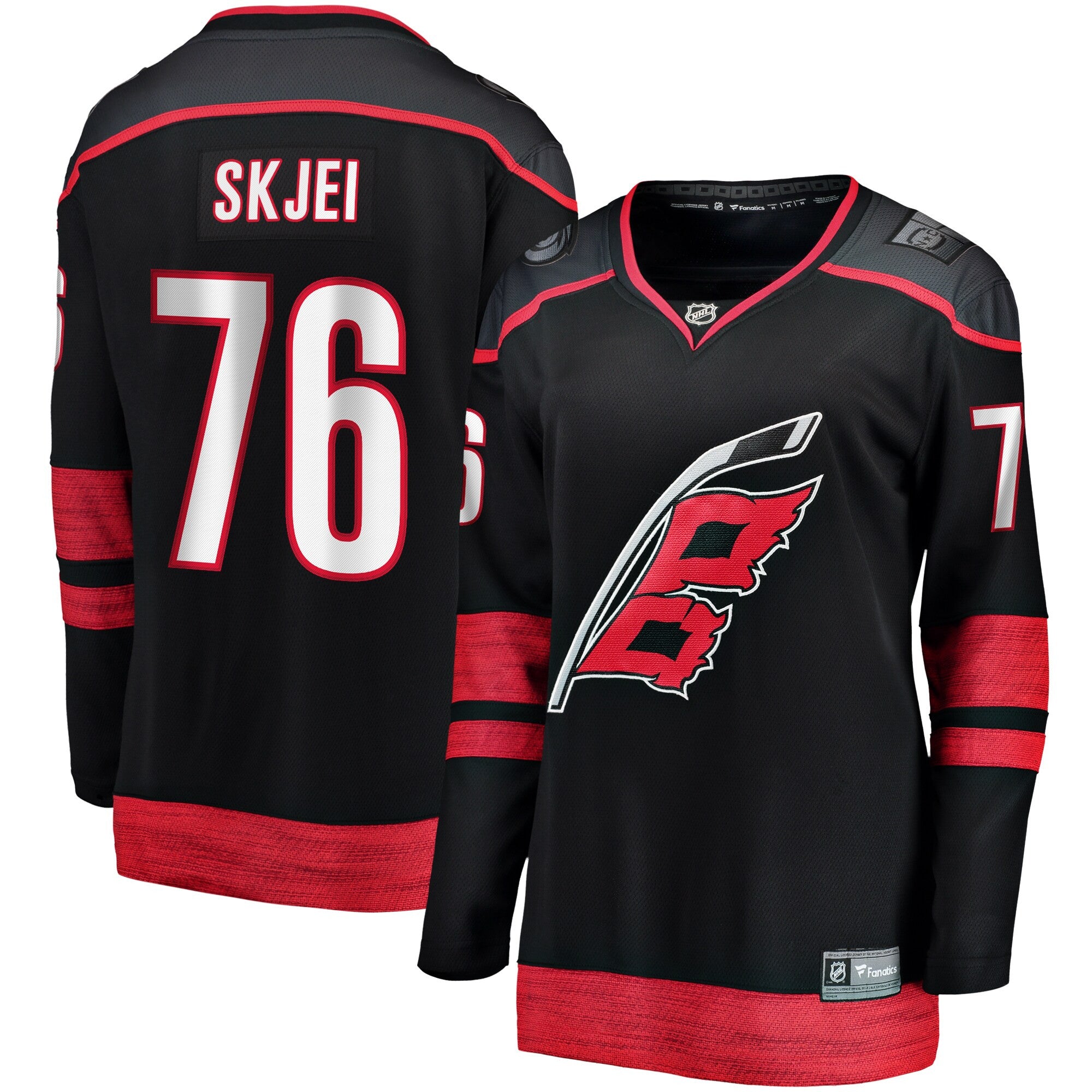 Brady Skjei Carolina Hurricanes black Home jersey