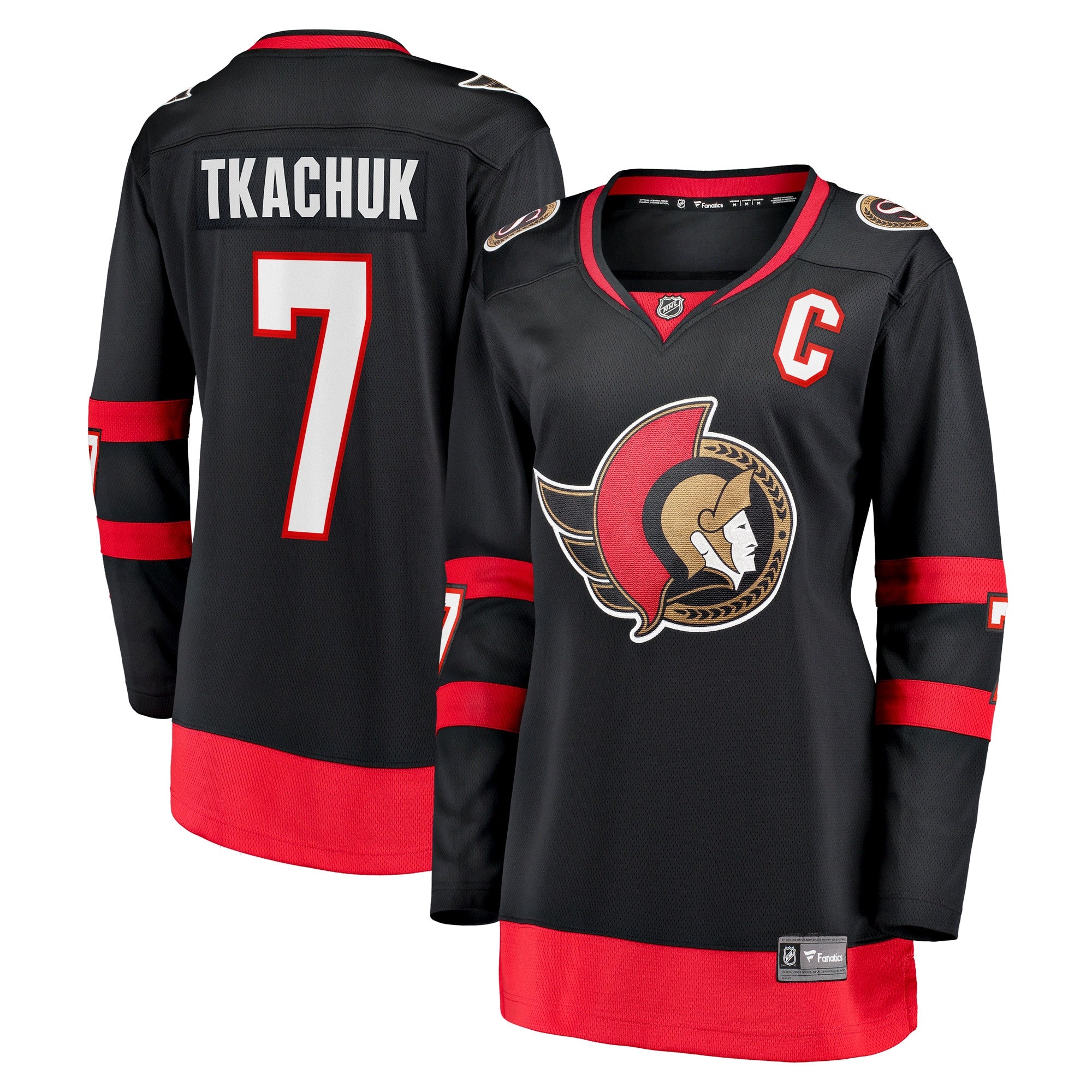 Brady Tkachuk Ottawa Senators black Home jersey