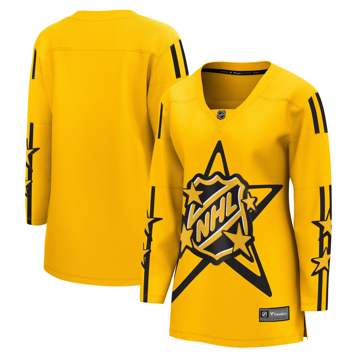 NHL All-Star yellow Game jersey
