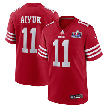 Brandon Aiyuk Super Bowl Lviii San Francisco 49ers scarlet jersey