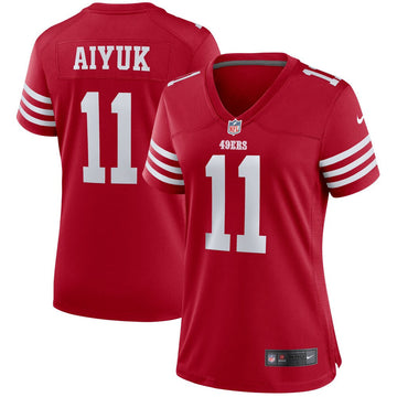 Brandon Aiyuk San Francisco 49ers scarlet jersey