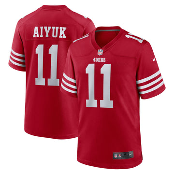 Brandon Aiyuk San Francisco 49ers scarlet Game jersey