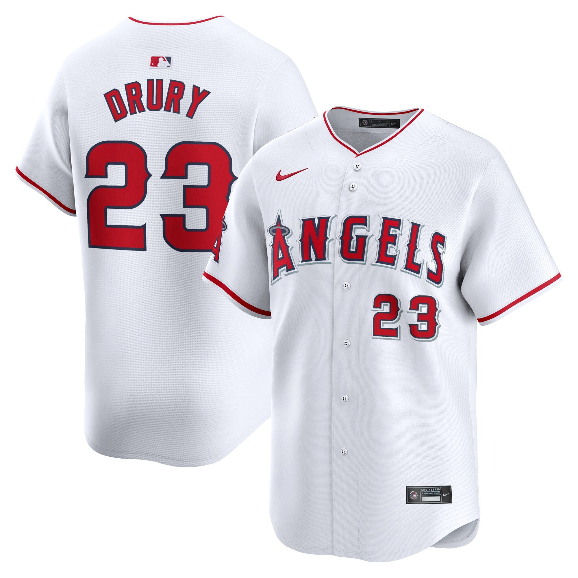 Brandon Drury Los Angeles Angels white Limited jersey
