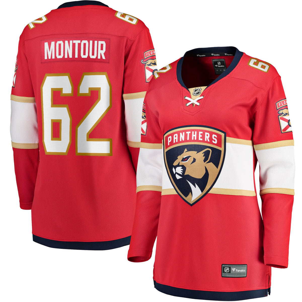 Brandon Montour Florida Panthers red Home jersey